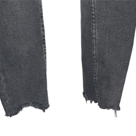 Zara Skinny Distressed Raw Hem Jeans Grey Woman’s Size 2 - Picture 7 of 12